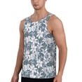 thumbnail image 2 of Xecao Lilies Flowers Men's Tank Top Workout Quick Dry Sleeveless Gym Jogging Muscle Shirts Summer Swim Beach Tops, 2 of 9