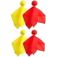 thumbnail image 1 of Piezas Bandera de Penalización de Fútbol Banderas de Desafío de Fútbol Bandera de Árbitro de Fútbol para Lanzar para Accesorio de Fiesta (2 Rojas y 2 Amarillas), 1 of 8