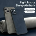 thumbnail image 3 of for iPhone 15 Plus Case, Classic Soft TPU and PU Leather Slim Cover Case, Anti-Vibration Anti-Slip Ultralight Luxury Phone Case Cover for iPhone 15 Plus 6.7 Inch for Men & Women, Navyblue, 3 of 6