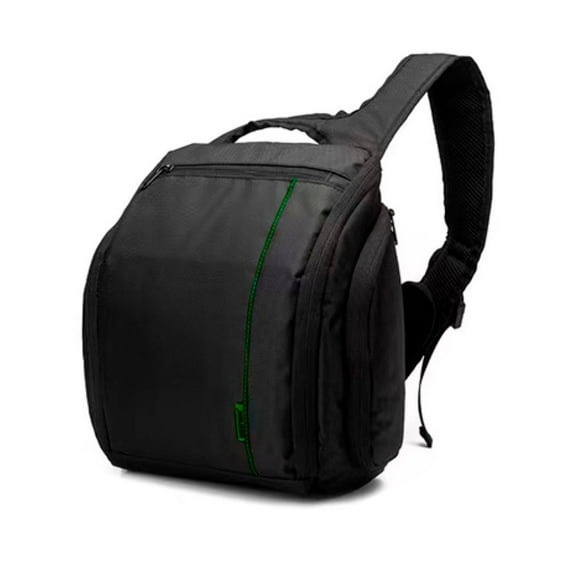 Mochila para cámara Fotográfica Tec4Home T4H-FC-02 negra/verde