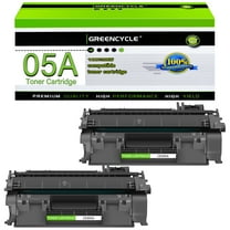GREENCYCLE 2 Pack Compatible HP 05A CE505A Black Toner Cartridge Replacement for Laserjet P2035 P2035N P2055DN 2035N Printer