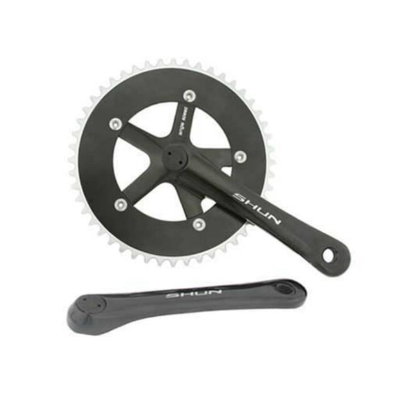 Alloy Chainwheel Set 48T x 170mm Black. for bicycles, bikes, for beach cruiser, mountain bike, track, fixies, fixed gear