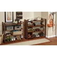 thumbnail image 3 of 6.75' Chocolate Brown 4-Tier Outdoor Shoe Rack Cubby, 3 of 6