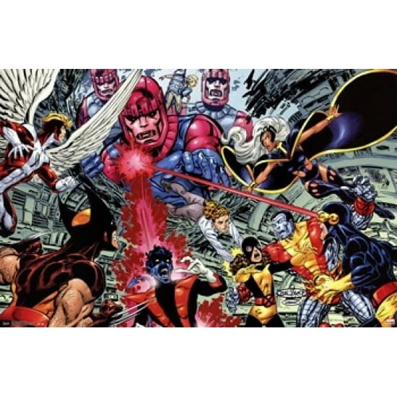 Uncanny X-Men - Battle Laminated Poster Print (36 x 24)