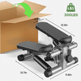 thumbnail image 4 of Mini Stepper with Resistance Bands, Portable Adjustable Foot Stepper Machine for Full Body Fitness Exercise, 4 of 6