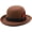 Coffee, variant on Bowler Derby Hat for Men Dress Hats for Women Short Brim Fedora Hat with