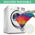 thumbnail image 6 of Colorful Rainbow Tie Dye Spiral Pattern Square Tablecloth,Waterproof Square Table Cover,Wipeable Spillproof Washable Table Cover for Home Kitchen Party Decor 52"x52"(132x132cm), 6 of 6