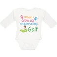 thumbnail image 3 of Inktastic Golfing Girls Future Golfer Girls Long Sleeve Baby Bodysuit, 3 of 5