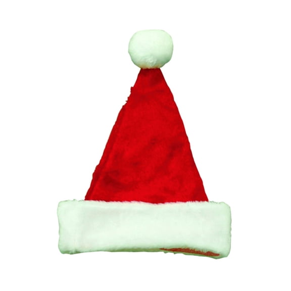 Santas Best 0402009ARCLAC Plush Santa Hat Assortment - pack of 12