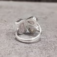 thumbnail image 6 of Natural Rose Quartz Ring, Raw Quartz Gemstone Ring, Birthstone, Triple Stone, 925 Sterling Silver, Womens Ring, Christmas, Adjustable Ring, Handmade, Statement Jewelry, Rough Jewelry, 6 of 6