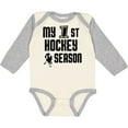 thumbnail image 3 of Inktastic My 1st Hockey Season Boys Long Sleeve Baby Bodysuit, 3 of 5