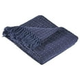 thumbnail image 1 of LR Resources THROW05291INS4250 Navy & Off-White Throw Blanket - Rectangle, 1 of 1