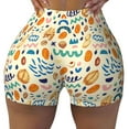 thumbnail image 2 of Balery Peanuts 8 Pantalones cortos de entrenamiento estampados para mujer, sin costuras, ajustados, para gimnasio, yoga, correr, deportes, ejercicio activo, fitness.-Medium, 2 of 8