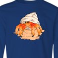 thumbnail image 4 of Inktastic Cute Hermit Crab on Beach Long Sleeve Youth T-Shirt, 4 of 5