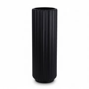 ZHMRFG Home Decor,15.7In Tall Plastic Vase Lightweight Shatterproof Material Ceramic Visual Effect Easy Maintenance,Festive Decor for Living Room Bedroom Office Reception Area Floral Display Decors