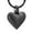 Black, variant on Small Heart Cremation Urn Necklace for Ashes Stainless Steel Memorial Ash Pendant Keepsake Jewelry