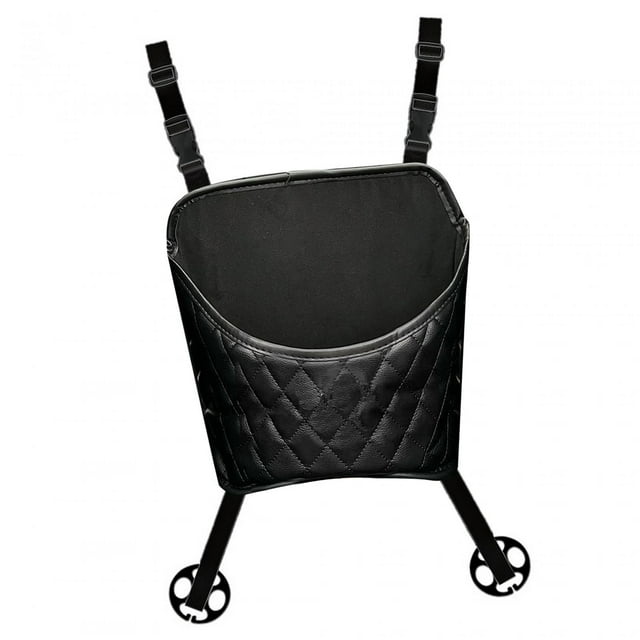 Organizador de coche para bolso de mano entre asientos, portamonedas, bolsa de almacenamiento negro
