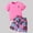 Pink, variant on Afuyipoi Boys Girls 2-Piece Tropical Vacation Outfit (3-12 Years) Palm Tree Print Short Sleeve T-Shirt and Beach Casual Shorts Set Gray 4T