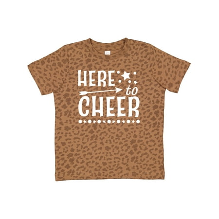 

Inktastic Here to Cheer- Cheerleading with Arrow and Stars Gift Toddler Boy or Toddler Girl T-Shirt