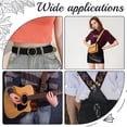 thumbnail image 4 of 1 Inch Wide 79 Inch Long Flower Black Leather Belt Strips Wrap Flat Cord for DIY Crafts Projects Clothing Jewelry, 4 of 8