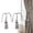E, variant on Curtain Set with Decorative Rings and Pull Cords - Includes Fixing Device for Versatile Window Drapes Polyester Thread Detailing for Stylish Interiors