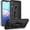 Black, variant on Compatible with Moto E 2020 case with HD Screen Protector,[Military Grade] Ring Car Mount Kickstand Hybrid Hard PC Soft TPU Shockproof Protective Case for Motorola Moto E (Blue)