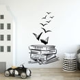thumbnail image 3 of Smilepp Wall Sticker PVC Minimalist Books Decals Mural Plane Art Poster Removable Study School Library Decoration Home, 3 of 6
