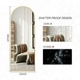 BEAUTYPEAK 64"x21" Full Length Mirror Arched Standing Floor Mirror Full
