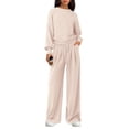 thumbnail image 1 of Conjunto de Lounge PRETTYGARDEN para Mujer 2 Piezas Manga Larga XXL Beige, 1 of 8