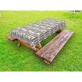 thumbnail image 1 of Leaf Outdoor Tablecloth, Stylized Palm Leaves with Sharp Edges and Little Dots Tropical Jungle Inspired, Decorative Washable Fabric Picnic Table Cloth, 58 X 84 Inches,Seal Brown White, by Ambesonne, 1 of 2
