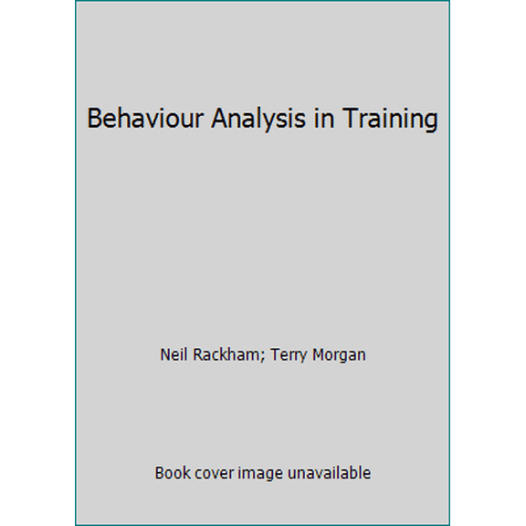 Pre-Owned Behaviour Analysis in Training (Hardcover) 0070844801 9780070844803