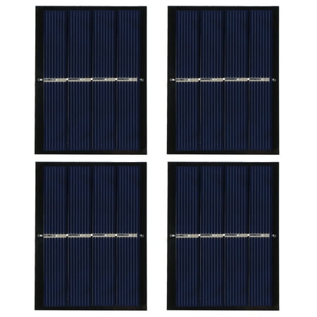 

LYUMO Outdoor Solar Panel Solar Panel 4Pcs 0.65W 2V DIY Solar Panel Module System for Solar Toy Light Battery Charging 60x80mm
