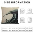 thumbnail image 5 of COMIO Throw Pillows Cover Surfboard Waves Surf Hawaii Beach Riders Holidays California Australia Surfer Hawaiian Sport Vintage Cushion Case for Fall Home Decor, 5 of 5