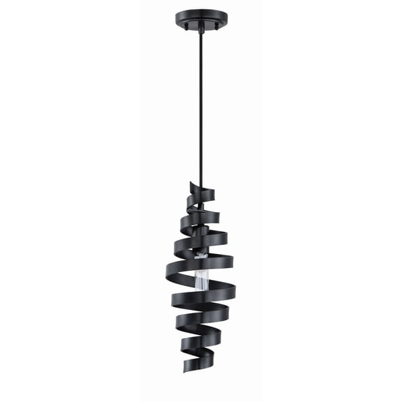 P716MBK1 Craftmade Lighting One Light Small Mini Pendant - 6 inches wide by 17 inches high     -Traditional Installation