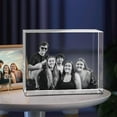 thumbnail image 2 of AISENIN LASER 3D Crystal Photo Personalized Gift with Your Own Photo Unique Birthday Gifts for Women Memorial Presen Landscape Rectangular, 2 of 5
