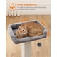 thumbnail image 3 of FEANDREA Rascador para Gatos con Plataforma de Peluche y Poste de Sisal 68 cm, 3 of 6