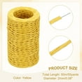 thumbnail image 2 of Uxcell 55 Yards Floral Bind Wire Wrap Twine, 2mm Floral Wire Vine Bind Wire Rustic Craft Wire for DIY Projects Flower Bouquet Making Wreath Gift Wrapping Wedding Decoration, Amarillo, 2 of 7