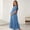 Blue, variant on QSAWXQZ Women's Maternity Dress V Neck Short Sleeve Ruffle Hem Loose a Line Maxi Dress for Evening M