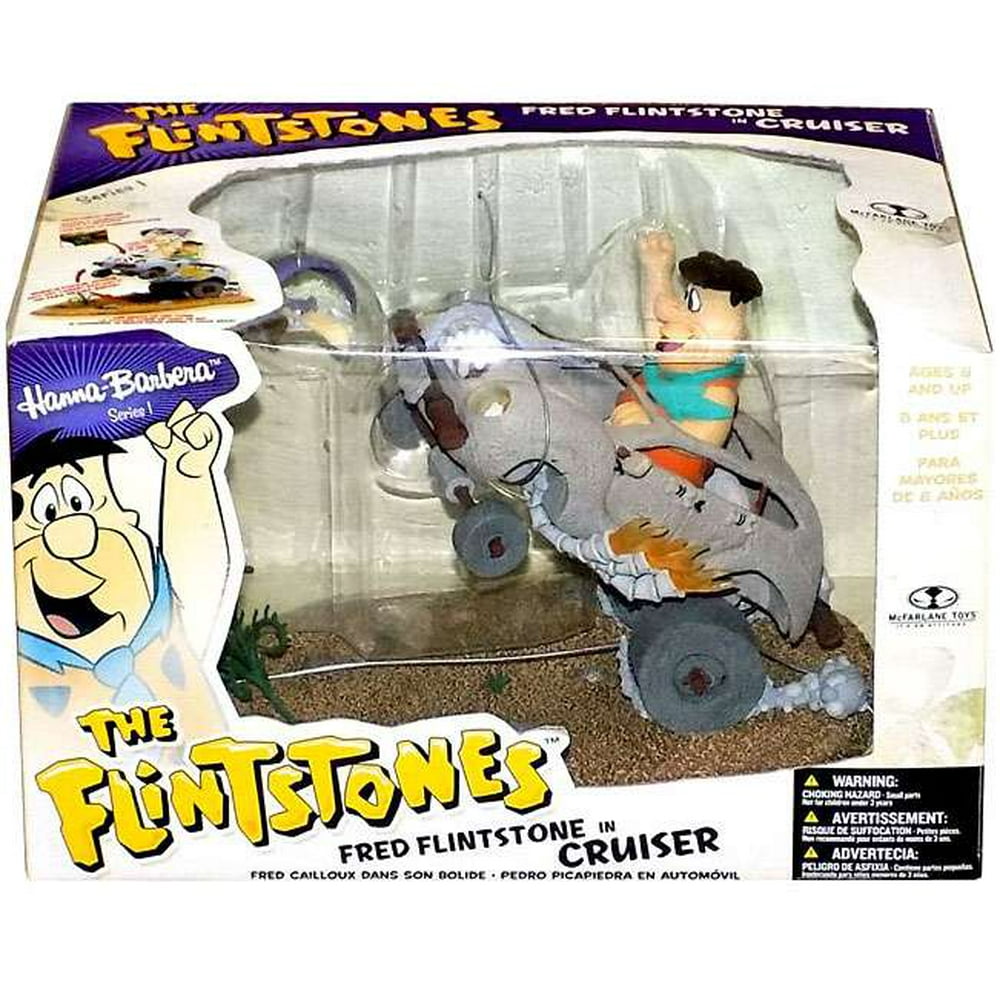 McFarlane Hanna-Barbera Series 1 Fred Flintstone in Cruiser Action Figure Set - Walmart.com