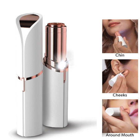 USB  Rechargeable Facial Epilator Facial Hair Removal for Women - Beautifully Smooth Skin - Painless Process - Mini Travel Size - Trim Nose Hair and Remove Facial and Body