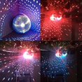 thumbnail image 3 of Efecto de iluminación de escenario colorido Bola de purpurina de espejo de 20 cm y 8 pulgadas, ligera, plateada, para fiestas navideñas D, 3 of 5