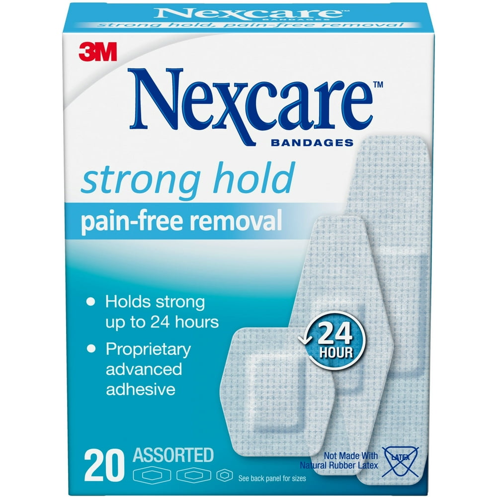 3 Pack Nexcare Sensitive Skin Bandage, 20 ea