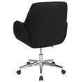 thumbnail image 3 of BizChair Mid Back Height Adjustment and 360 Degree Swivel Office Desk Chair, Black, 3 of 5