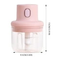 thumbnail image 3 of TIELUTT Mini Household Garlic Masher Wireless Garlic Masher Small Function Cooking Machine Mainframe Bit Crusher Mincer Chopper Manual Garlic Hand Peeler Set Garlic Hand Chopper, 3 of 8