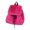 Hot Pink, variant on Winter Women's Elegant Plush Furry Backpack - Small Solid Color Fuzzy Bag with Flap Cover & Drawstring Daily/Travel.
