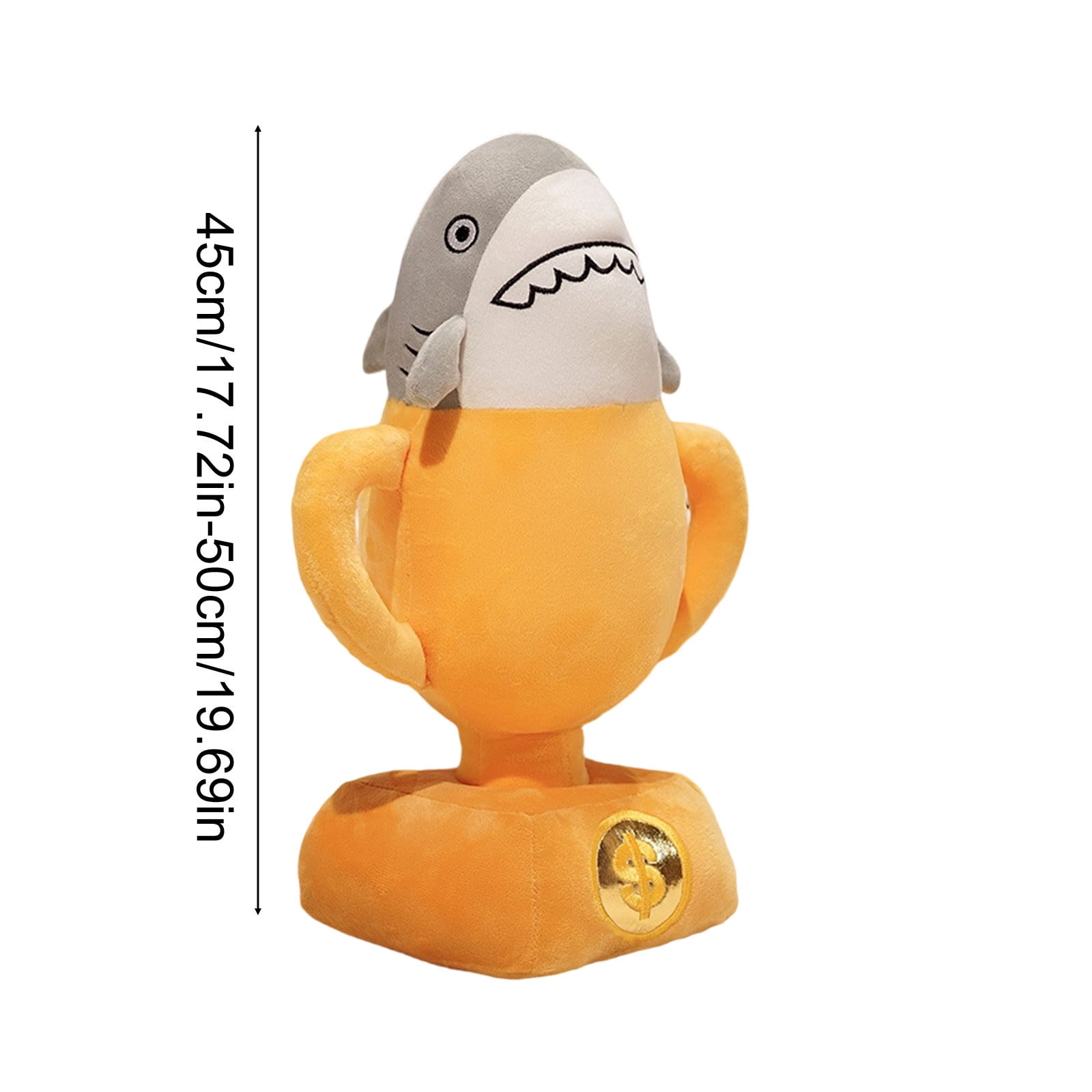 WWG 15.7-19.7in Trophy Plush Pillow Soft Toy Cup Shape Stuffed Doll for School Award Presentation Graduation Gift Funny Novelty