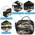 thumbnail image 3 of Herdesigns Cool Camo Dinosaur Large Backpack Set with Lunch Box Lightweight Water Resistant Travel Laptop Backpacks Casual Daypacks for Women Men, 3 of 8