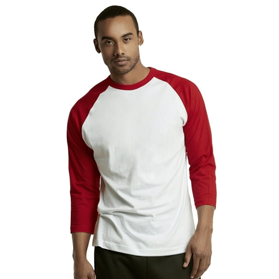 Top Pro Men's 3/4 Sleeve Casual Baseball Shirt