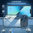 thumbnail image 4 of for iPhone 13 Pro Max Case, Shockproof Rugged iPhone 13 Pro Max Phone Case, with Sliding Camera Cover, Drop Protection Crystal Clear Back Case Clear for iPhone 13 Pro Max, Navyblue, 4 of 6