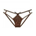 thumbnail image 1 of Victoria's Secret Dream Angels Strappy Satin Shine Rhinestones Cheeky Panty Espresso Brown Size Medium New, 1 of 2